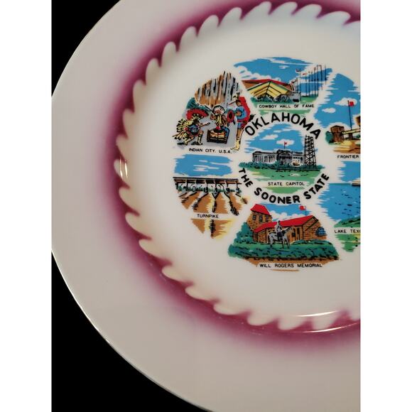Oklahoma The Sooner State Collector's Souvenir Plate 10.25" - Picture 2 of 4